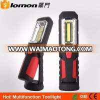 Rechargeable Dry Battery COB Working Swing Led Machine Lamp Strong Magnet Tool Lights with Hanging Hook