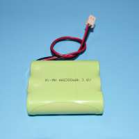 High temperature 3 cell emergency light battery Ni-MH AA 2000mAh 3.6V emergency light