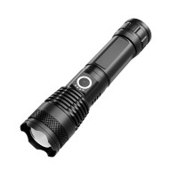 LED XHP50 Flashlight  2000 High Lumens Super Bright Waterproof Rechargeable Zoomable Torch Light for Camping, Hiking