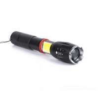 2019 new design tactical LED flashlight with cob light for camping