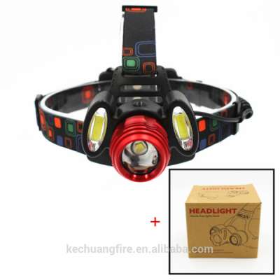 Super Bright Headlight With Adjustable Strap Perfect For Running Hiking Cycling Hunting COB Headlamp