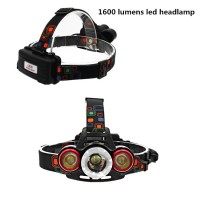 Waterproof 16Watt Zoomable brightest headlight bulbs led headlamp t6 with 1600lumens