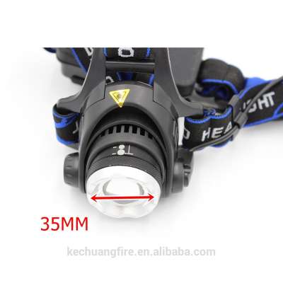 New 10W 2* 18650 Battery 1200 Lumens for Zoomable LED Headlamp