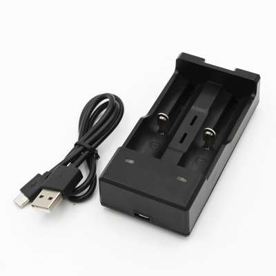 Dual Path Smart Battery Charger,18650 Battery Charger with Micro USB Port