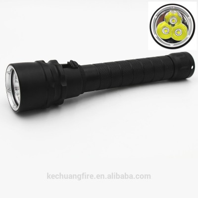 2017 new products Flashlight 3 x XM-L2 3200 Lumens Waterproof 18650 tactical flashlight