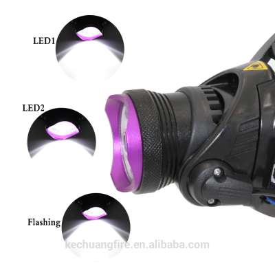 Wholesale waterproof t6 1000 lumen zoomable 3 mode high power led headlamp manufacturers